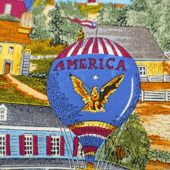 Tango Max Raab Americana Series "The View From Above" Wide Silk Tie - Picture 2 of 7